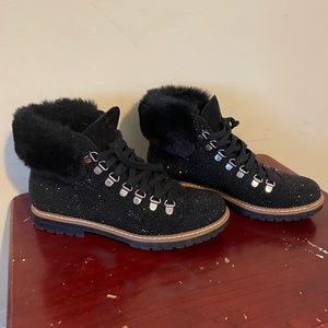 Woman’s Black Sparkle Ankle boots